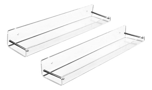 2x Estante Colgante De Pared De Acrílico Organizador De