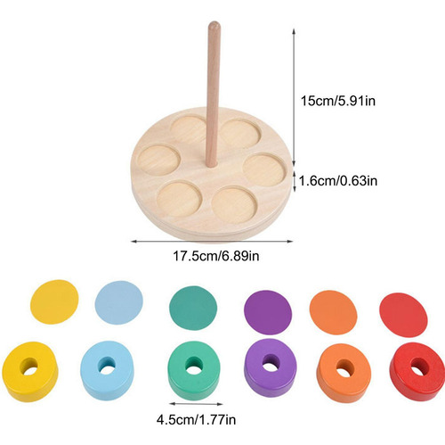 .sj Bloques De Madera For Juguetes Combinados Para