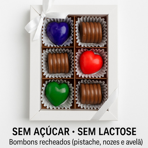 Caixa De Bombons Recheados Diet Sem Lactose Casa Vecchia 60g