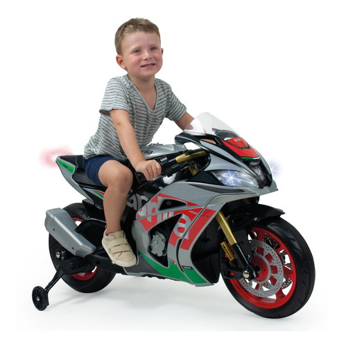 Motocicleta Infantil Motorbike Aprilia Rsv 12v Injusa