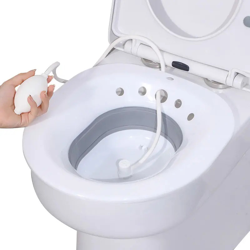 Bacia Para Banho De Assento E Higiene Íntima Cor Cinzento