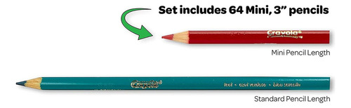 Lápices De Colores Crayola, 64 Unidades, De Colores Vivos Y
