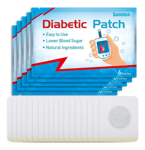 60 Parches Paquete Regula Azucar Sangre Diabetes Diabetico