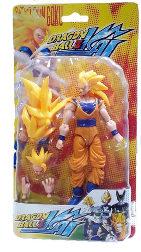 Dragon Ball Goku Ss3 Muñeco Piezas Intercambiables 20cm Art!
