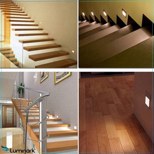 Imagem 6 de 6 de Balizador Led 3w Parede Embutir Escada Luminária Bivolt Ip65