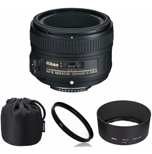 Nikon Af-s Nikkor 50mm F/1.8g. + Filtro Uv. En Stock