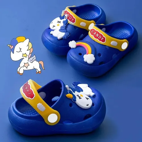 Lindas Sandalias De Dibujos Animados Con Zuecos Antideslizan