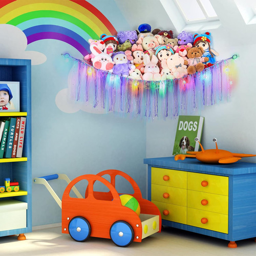 Red De Animales De Peluche O Hamaca Con Luz Led, Hamaca De J