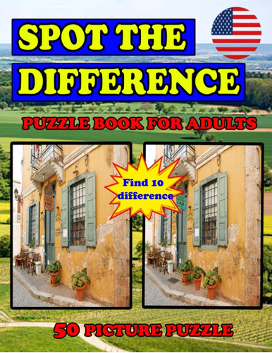 Libro: Spot The Difference Puzzle Book For Adults 50 Picture