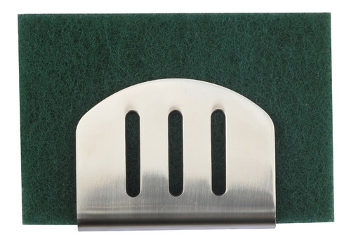 Imagem 2 de 4 de Kit Suporte Para Esponja Pia + Suporte De Panos Inox - Round