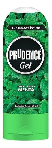 Lubricante Íntimo Prudence En Gel Aroma Y Sabor Menta 100 Mililitros