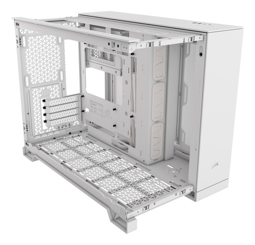 Gabinete Gamer Corsair 2500x Dos Cámaras Semitorre Blanco