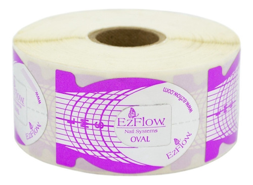 Ezflow Curve Oval Moldes Adhesivos Uñas Esculpidas X 500 U