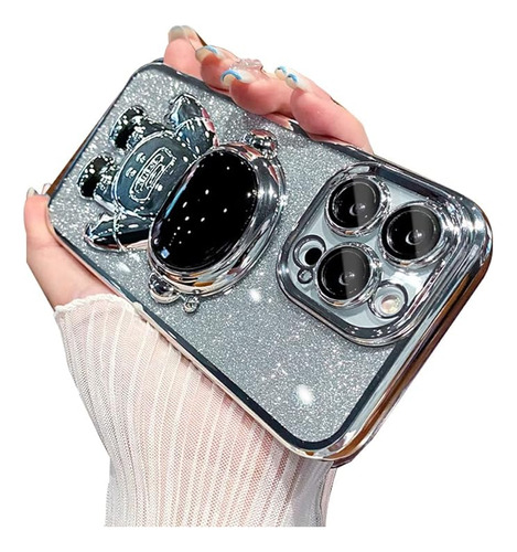 Funda Luxury Astronauta iPhone 14 Pro Max Con Glitter Platea