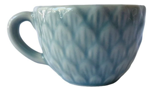 Taza Tazon Ceramica Jarro Mug C/ Asa Margarita Gris (14x7cm)