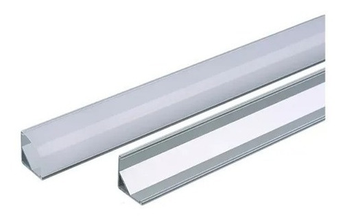 Imagem 2 de 2 de Perfil Alumínio Sobrepor Slim 2000x20mm 2 Metros Iluminação