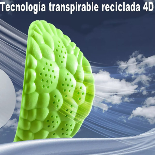 2 Plantilla Deportiva De Silicona 4dsuaves Y Muy Elásticas
