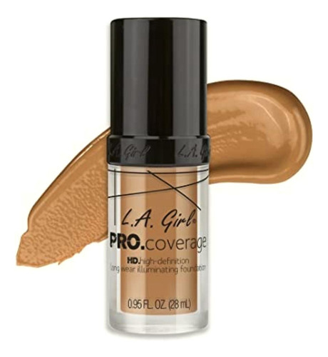 L.a. Girl Pro Coverage Liquid Foundation, Beige, 0.95 Fluid