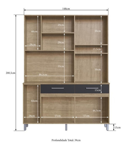 Imagen 4 de 6 de Kit Mueble De Cocina 10 Puertas 2 Cajones