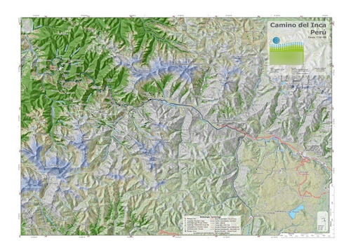 Imagen 1 de 3 de Mapa Topográfico: Valle Sagrado - Camino Del Inca