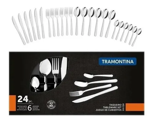 Faqueiro 24 Peças Buzios Inox 23799071 Tramontina