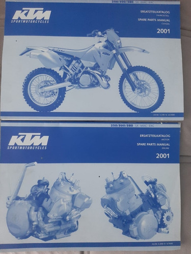 Manual Ktm 250 2001 Original 2pcs