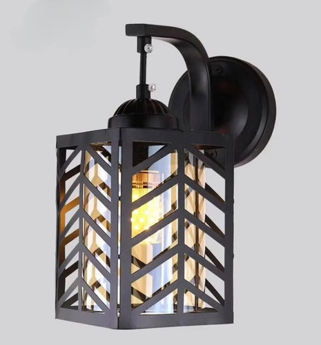 Lampara Techo Pared Jaula Hexagonal Moderna Hogar Lau