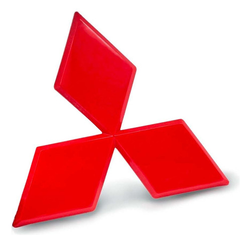 Emblema De Mitsubishi Todas Las Medidas Rojo