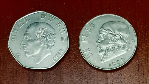Imagen 1 de 6 de Monedas De Colección Antigua Mexicana 1977-1980 
