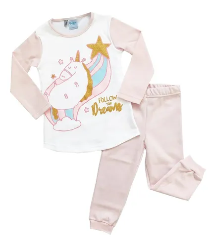 Pijama Unicornio Nena Beb 2 Piezas Algod n Calidad