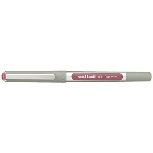 Pluma Rollerball Ub157 Eye Fine, Vino, Paquete De 12