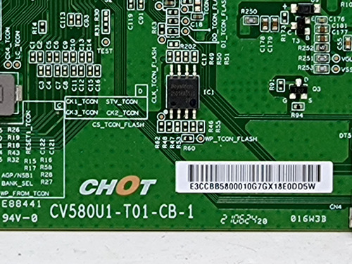 T-con Cv6580u1 | Hisense 58a6gr (Usado)