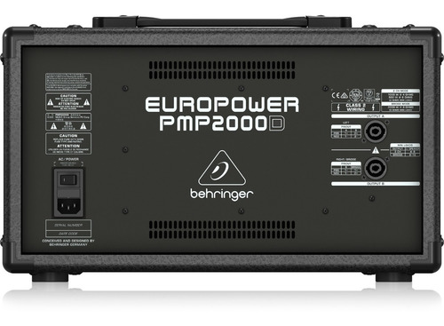 Imagen 2 de 2 de Amplificador Behringer Pmp2000d