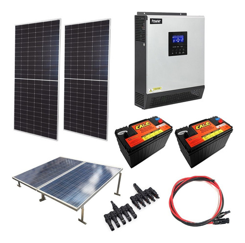 Kit Solar Inversor Cargador De 2.4 Kw Y Paneles De 540w