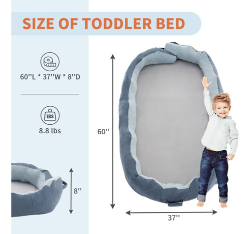 Cama De Viaje Para Niños Pequeños Mooitz Desmontable Con Col