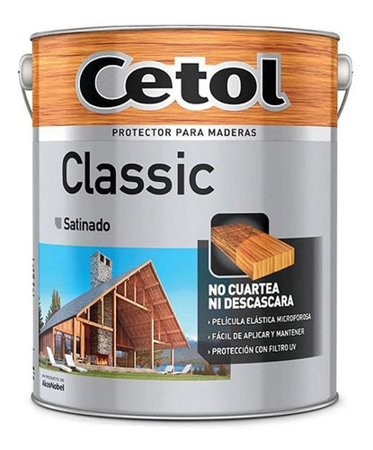 Cetol 1lt Classic Lasur Impregnante Madera Satinado