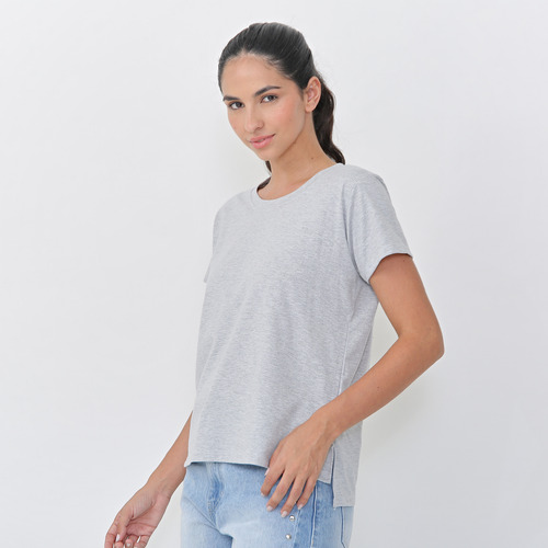 Remera Mujer Alas Estampada Con Brillo Sc Mayorista Algodón