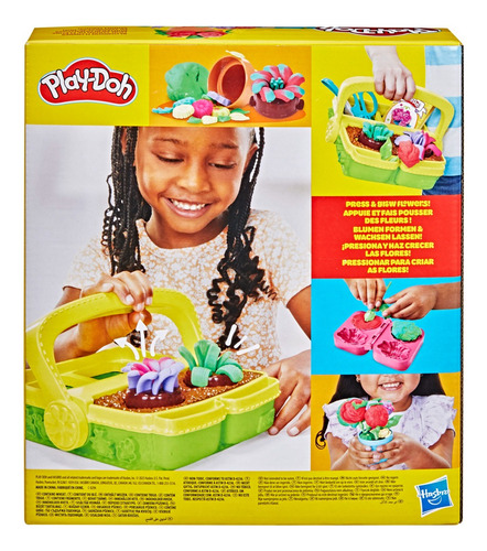 Set De Masas Play Doh Mi Jardín Color Verde