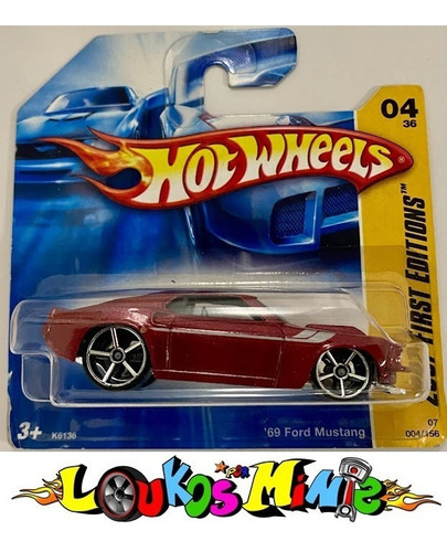 Hot Wheels 2007 First Editions 004/156 '69 Ford Mustang Verm
