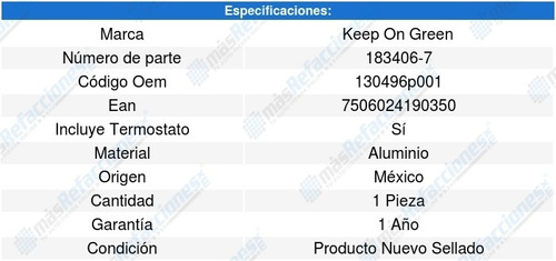 Toma Agua Infiniti I30 3.0l V6 96-01 Kg 6242187