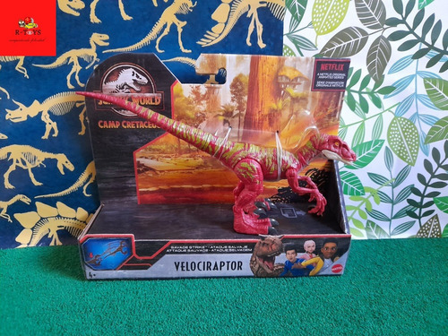 Jurassic World Velociraptor Rojo Campamento Cretácico