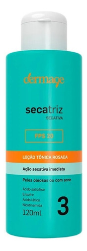 Dermage Loção Tônica - Secatriz Rosada - 120ml