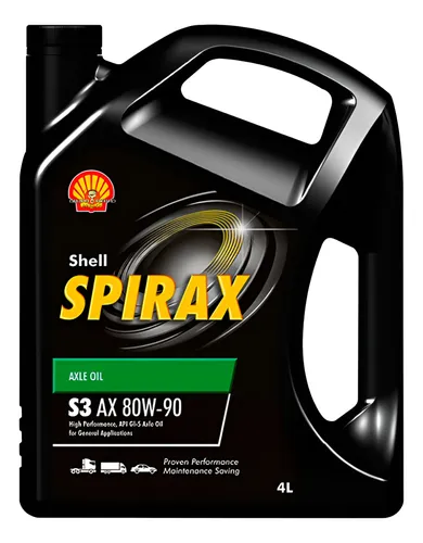 Aceite Transmision Shell Spirax S3 Ax 80w90 X 4 Litros