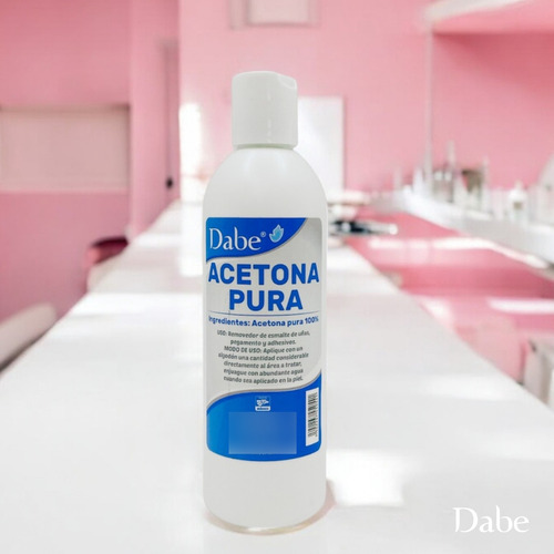 Acetona Pura Para Uñas De 250 Ml Pack De 6 Piezas