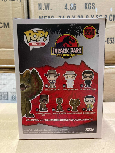 Dilophosaurus Chase 550 Jurassic Park 20th Anniversary Nuevo