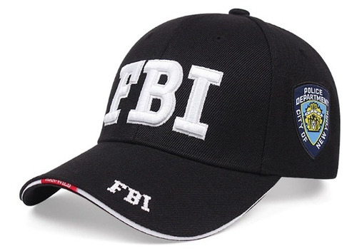 Boné Fbi Bordado Tático Brasão Aba Curva Baseball Swat Nypd