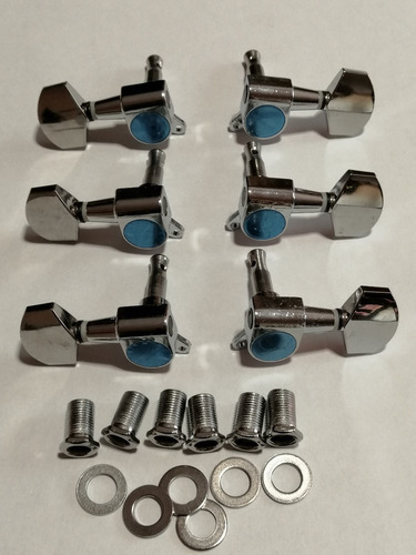 Imagen 2 de 2 de Maquinaria Cromada Guitarra Eléctrica 3+3
