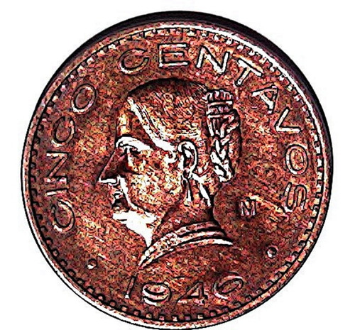 5 Centavos  Josefa  Flor De Cuño    1946      Moneda L1