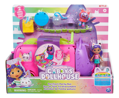 Gabby's Dollhouse Autobús De Fiesta Figuras De Gabby
