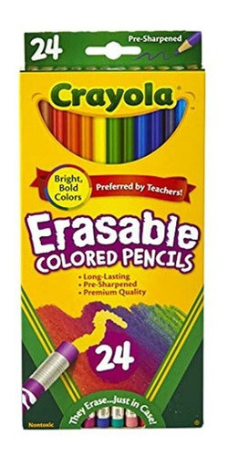 Crayola Lápices De Colores Borrables Largo Variados